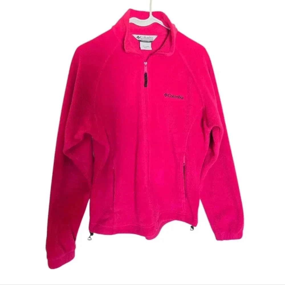 Columbia Women's Benton Springs Full-Zip Fleece Jacket Bright Pink/Magenta Sz M